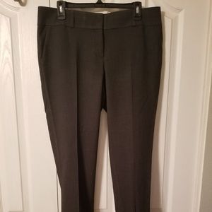 Loft gray crop pants